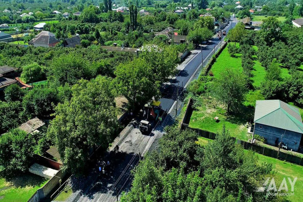 Zaqatalada 22 kilometrlik yolun yenidən qurulması yekunlaşır
