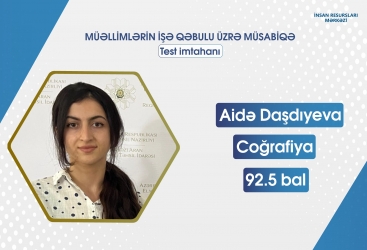 Bu gün ən yüksək nəticə göstərən müəllimlər