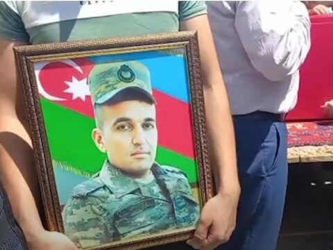 Kəlbəcərdə həlak olan hərbçimiz dəfn edildi