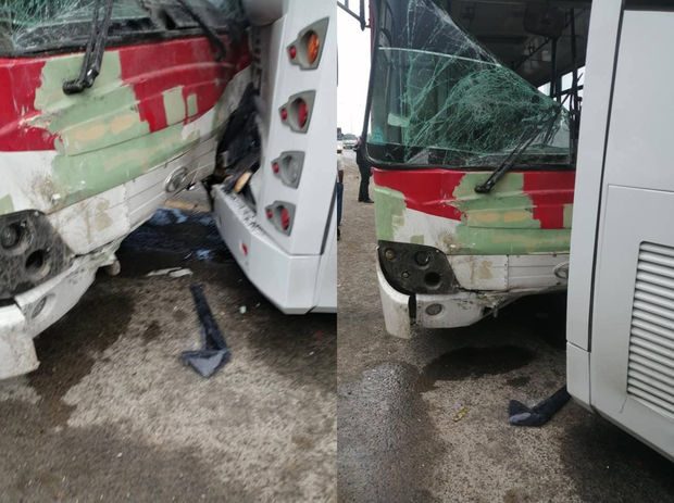 Sərnişin avtobusları toqquşdu – Xəsarət alanlar var