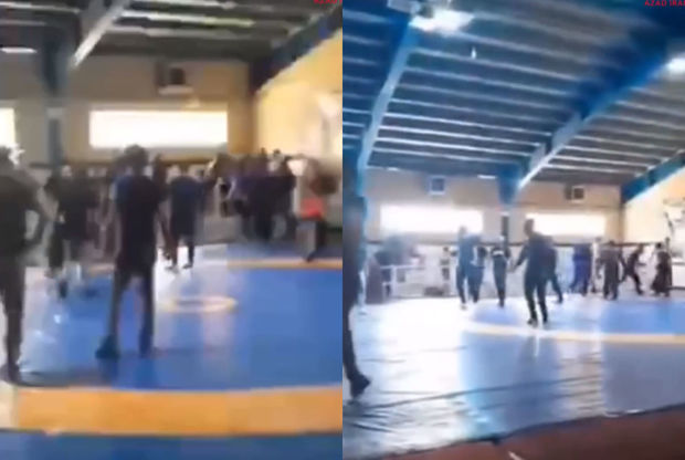 İranda idman yarışında soyuq silahla qarşıdurma olub