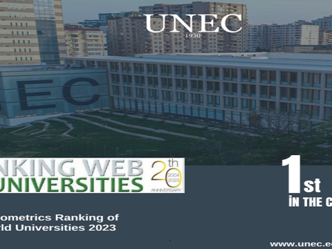UNEC “Webometrics”də də ölkə birincisi oldu