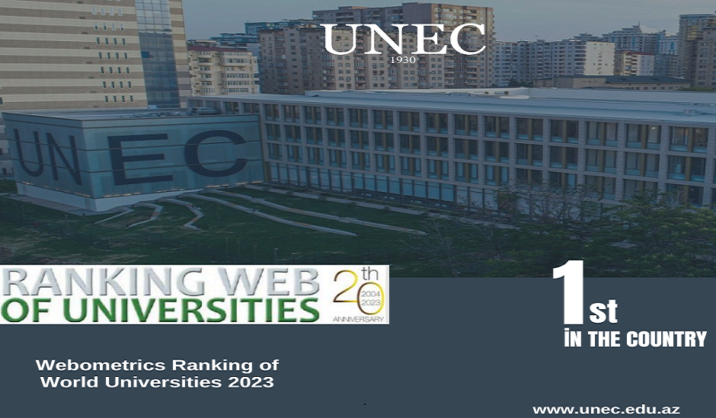 UNEC “Webometrics”də də ölkə birincisi oldu
