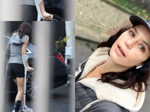 Beren Saat konsertə əsa ilə getdi – Foto