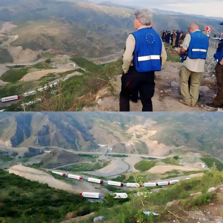 Ermənilərin sərhəddə maşın yığması növbəti şoudur