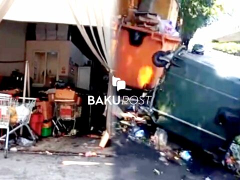 “Araz” marketin üfunətli deposu – Məhsullar zibillik yuvasında saxlanır – VİDEO