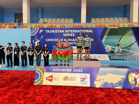 Badmintonçularımız beynəlxalq turnirdə 3 medal qazandı