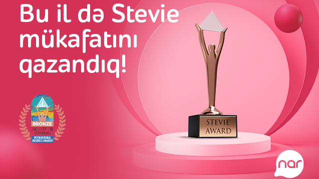 “Nar” “Stevie” mükafatına layiq görüldü