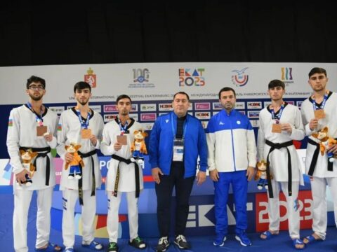 Taekvondoçularımız Yekaterinburqda komanda yarışında medal qazanıblar