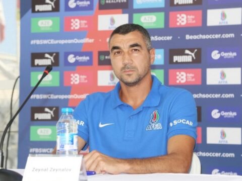 Azərbaycan millisinin baş məşqçisi: “Məqsədimiz qrupdan çıxmaq olacaq”