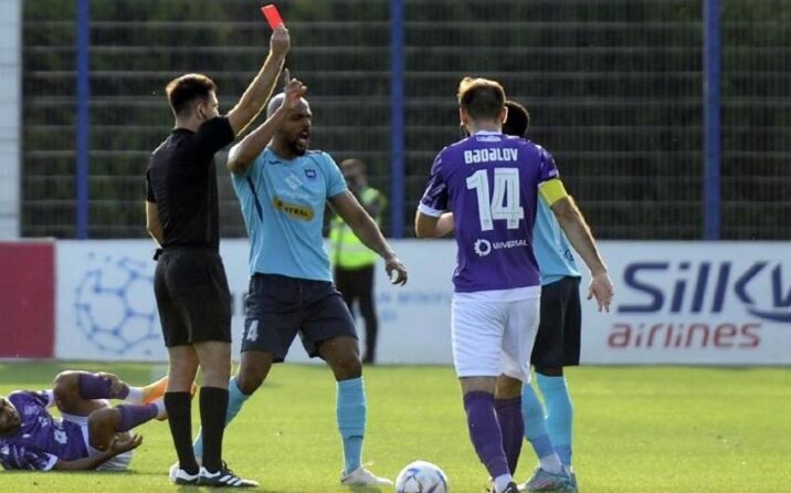 “Zirə”nin üzvü Azərbaycan çempionatlarında erkən qırmızı vərəqə alan 8-ci futbolçu olub