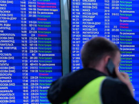 Moskva hava limanlarında reyslər kütləvi şəkildə təxirə salınıb