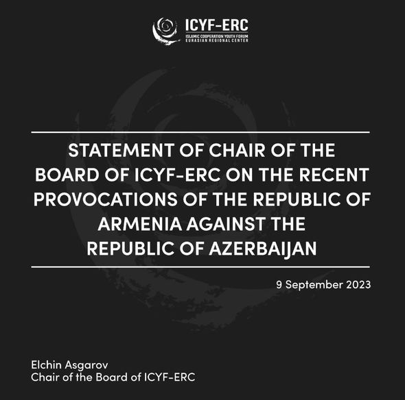 İƏT Gənclər Forumu Avrasiya Regional Mərkəzi erməni provokasiyalarını pisləyən bəyanat yayıb