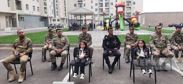Gəncədə şəhid ailələri və müharibə əlillərinə 65 mənzil verilib