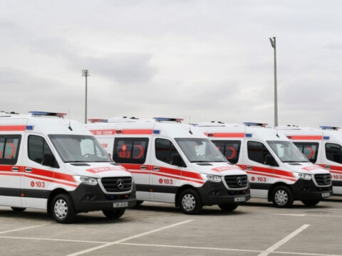 7 ambulans və təcili tibbi yardım briqadası Xankəndiyə ezam olunub