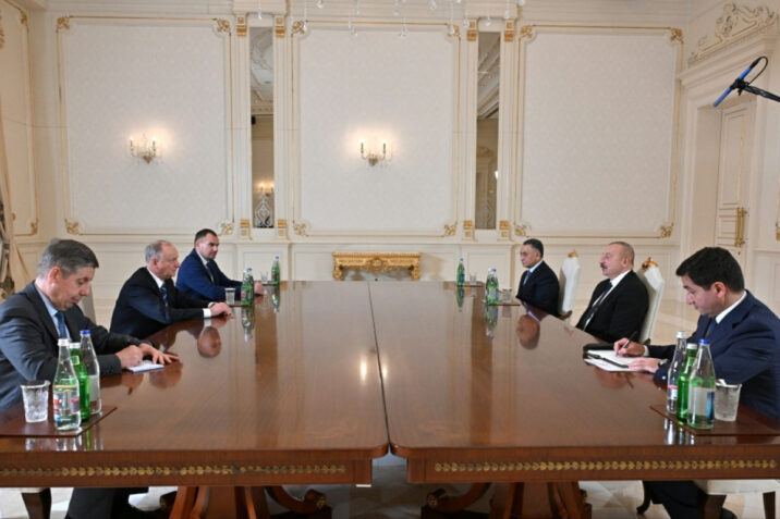 Prezident İlham Əliyev Rusiya Təhlükəsizlik Şurasının katibini qəbul edib