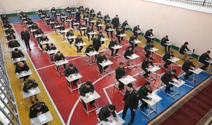 Penitensiar xidmətdə orta rəis heyətində qulluğa qəbul olmaq istəyənlər imtahan verdi
