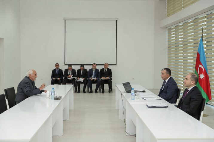 Sahil Babayev Mingəçevir şəhərində vətəndaşları qəbul edib