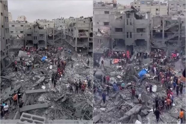 İsrail ordusunun Qəzza zolağına endirdiyi güclü zərbələrin nəticələri