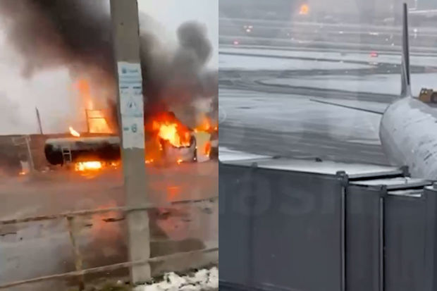 Şeremetyevo hava limanı yaxınlığındakı yanacaqdoldurma məntəqəsində yanğın baş verib