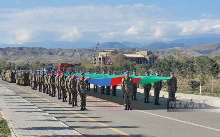 Zəngilanda Zəfər Günü münasibətilə hərbçilərin yürüşü keçirilib
