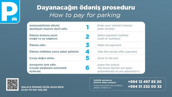 Bakı hava limanında parklanma xidmətində