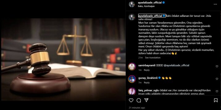 Aysel Xoşqədəmə məhkəmədə qalib gəldiyini AÇIQLADI: “Hər şey sübut olundu!”