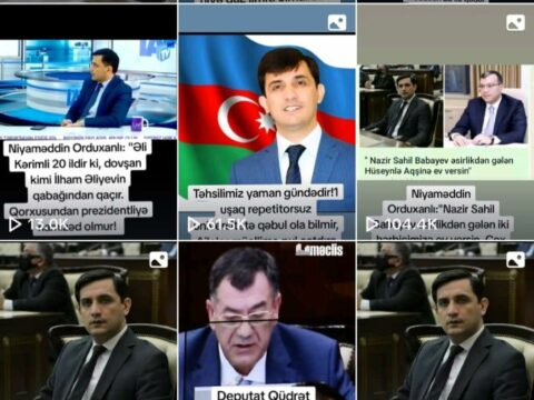 Niyaməddin Orduxanlının Tik-Tok səhifəsinə 1 milyon 500 min baxış olub