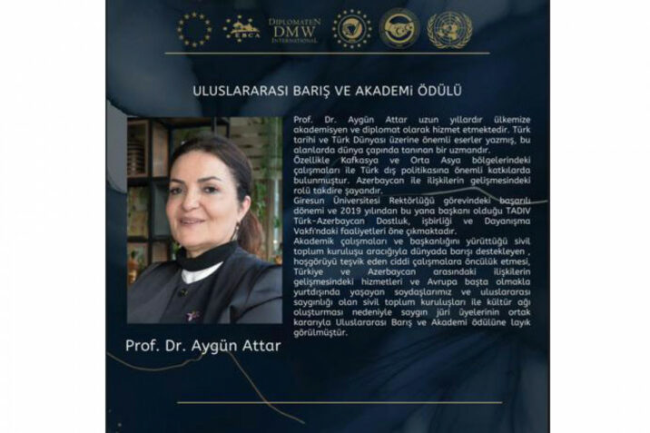 Aygün Attara iki mükafat veriləcək