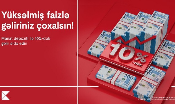 Kapital Bank depozit faizlərini 10%-ə qaldırdı
