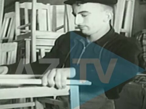 1960-cı illərdə mebel istehsalının görüntüləri