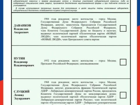 Rusiyada prezident seçkilərinin BÜLLETENİ