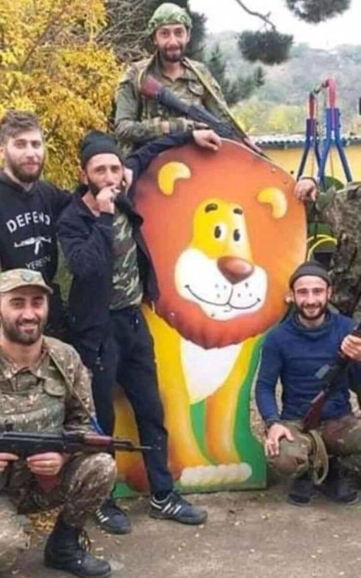 Məhv edilən erməni hərbçinin FOTOLARI