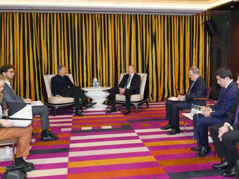 Azərbaycan Prezidenti Münxen Təhlükəsizlik Konfransının sədri ilə görüşüb