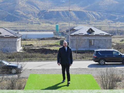 Prezidentin Xocalı və Xankəndi səfərindən FOTOLAR