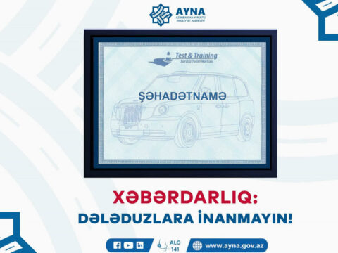 AYNA taksi sürücülərinə xəbərdarlıq etdi