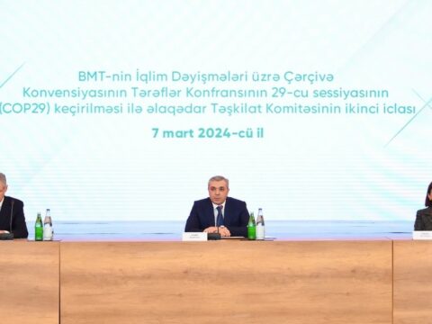 COP29 ilə əlaqədar Təşkilat Komitəsinin ikinci iclası keçirilib