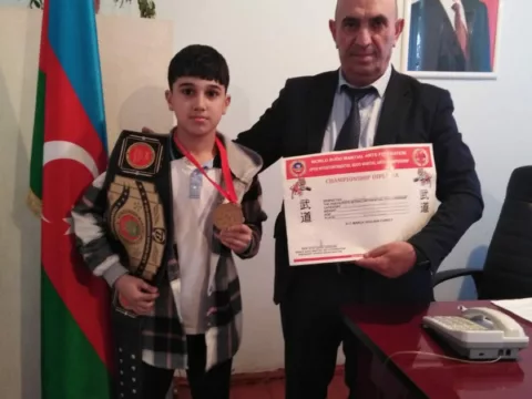 Bir məktəbin 3 şagirdi beynəlxalq yarışın qalibi olub – FOTOLAR