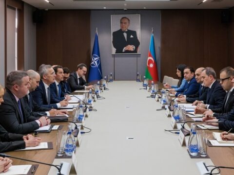 Ceyhun Bayramov NATO-nun Baş katibi ilə görüşdü