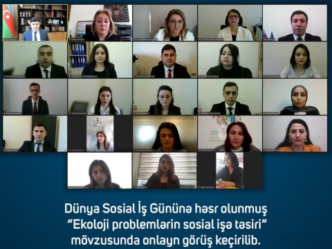 BDU-nun kafedra müdiri Dünya Sosial İş Gününə həsr olunan görüşdə çıxış edib