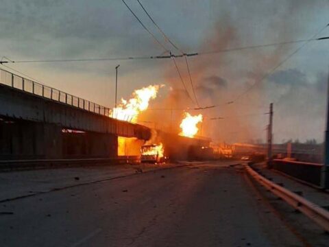 Rusiya Dnepr SES-ə güclü zərbə endirib –  FOTO/VİDEO
