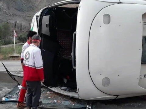 İranda sərnişin avtobusu aşıb: Ölən və yaralananlar var