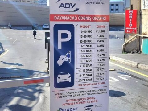 Vağzalın qarşısında parkinq – Qiymətlər AÇIQLANDI