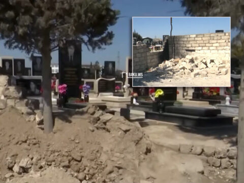 Bakıda qəbiristanlıqda çayxana tikmək istəyiblər