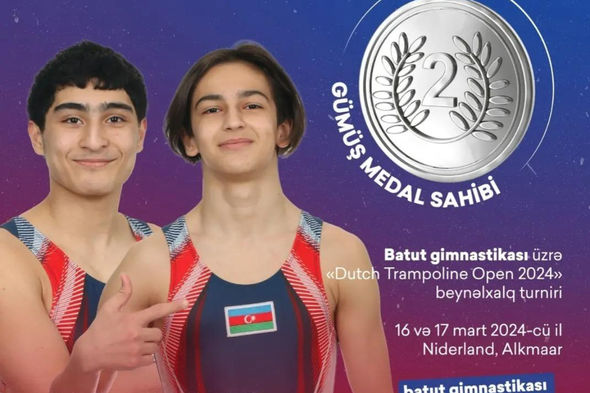 Ölkəmizin iki gimnastı Niderlandda qızıl medal qazanıb