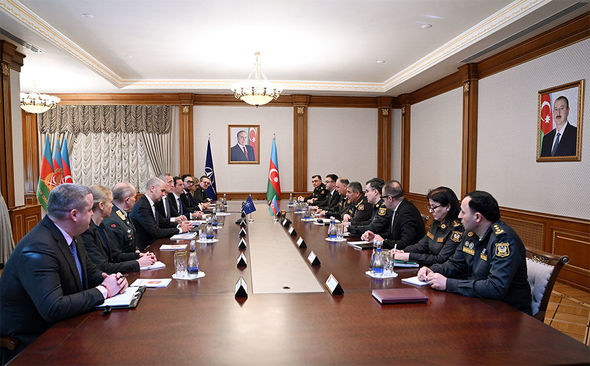 Zakir Həsənov NATO baş katibi ilə görüşüb