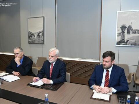 Ceyhun Bayramov ABŞ Dövlət Departamentinin Qafqaz danışıqları üzrə baş müşaviri ilə görüşüb