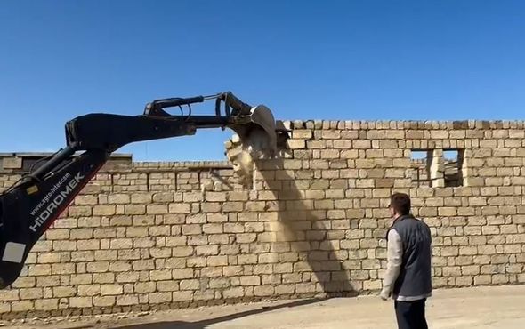Abşeronda qanunsuz tikililər söküldü – FOTO/VİDEO