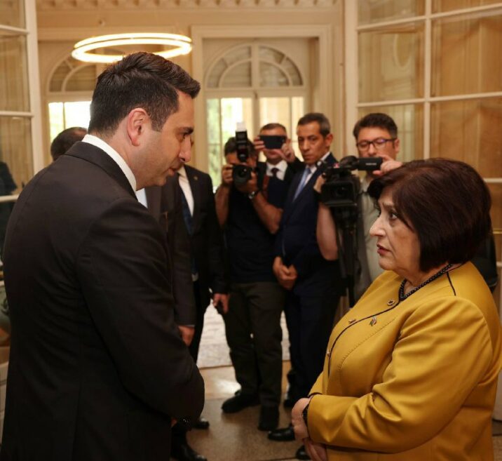 Sahibə Qafarova erməni həmkarı ilə söhbətləşdi
