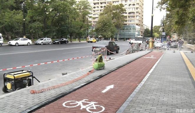 Velosiped  yoluna girənlər cərimələnəcək